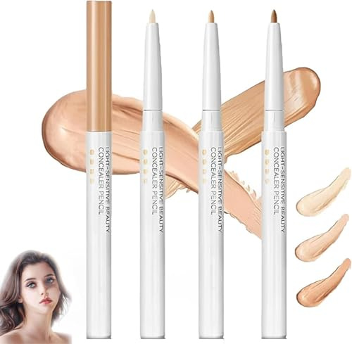 Stick Correcteur Multifonctionnel, Crayon Anti Cernes Beauté Couverture Couverture Complète Étanche, Crayon Anti Cernes Beauté Sensible À La Lumière, Changer Les Lignes Des Lèvres, Stylo À Oeil