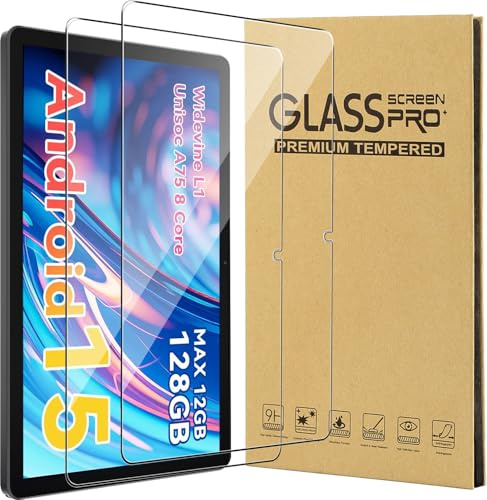 CONAPIKA 2 Pièces Protection Écran pour SVITOO P10/SVITOO Tableta Android 15 2025 10.1 Pouces, Dureté 9H, Anti Rayures, Sans Bulles, Ultra HD Claire Film Verre Trempé