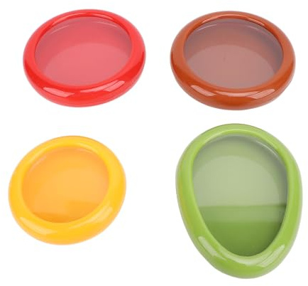4st Silicone Food Storage Containrar, återanvändbara fruktbevarande lådor Plastförseglade konserveringsbehållare Kylskåp Säkra fruktlagringslådor