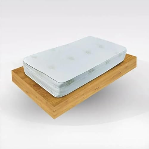 Bissolo Casa Materasso King a Molle Indipendenti, 120x190cm, Tessuto in Fibre Anallergiche, Traspirante all'Aloe Vera, Altezza 23cm, Arrotolato Sottovuoto