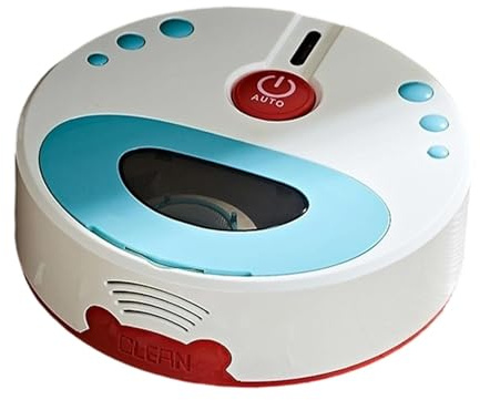 Jiuvaso Simulazione Di Robot per Pulizia Del Pavimento per Bambini, Elettrodomestici Giocattolo, Aspirapolvere Dotato Di Un Intelligente per Evitare Ostacoli E Reindirizza Automaticamente Il Movimento