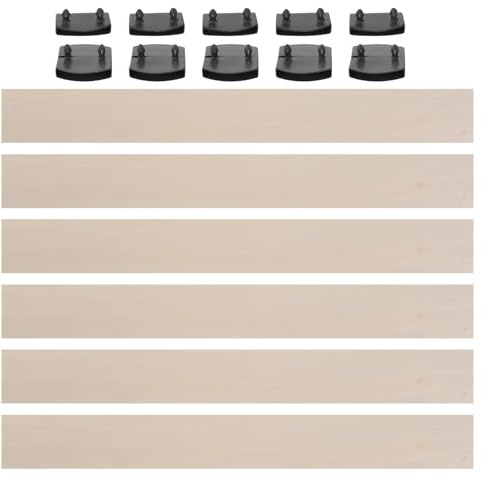 BUGUUYO 1 set sängribbor i massivt trä - madrassstöd i trä passar queen size-sängram under madrassen - uppgradering av sovrumsmöbler