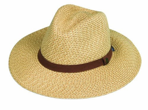 Wallaroo Men’s Outback Fedora (Natural, M/L) – Lightweight Wide Brim Hat, Natural Fiber, UPF 50+ UV Protection, Breathable Summer Fedora, Travel Sun Hat for Outdoors, Hiking, Beach, and Golf Holidays