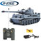 s-idee® 22002 Battle Panzer 99807 German Tiger 1:28 mit integriertem Infrarot Kampfsystem 2.4 Ghz RC R/C Ferngesteuerter Panzer Tank Kettenfahrzeug IR Schussfunktion Sound Licht Neu
