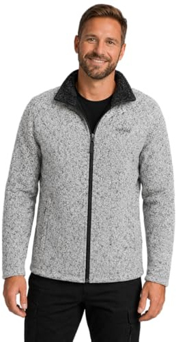 icefeld - Veste polaire pour hommes - En gris, bleu marine ou noir chiné, gris, L