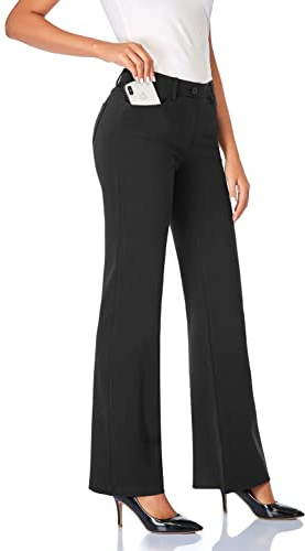 Tapata Femme 71cm/76cm/81cm/86cm Extensible Pantalon Bootcut avec Poches, Tall/Régulière/Petite pour Le Bureau Affaires Décontracté