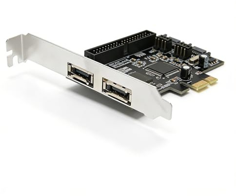SATA IDE PCI-E Adapter Card, 3Gb / S Adapter Card PCIe To SATA ESATA IDE PCB Network Converter With Driver CD, PCIe To 2 * SATA 2 * ESATA IDE Adapter Converter