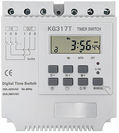 Zeitrelais Schalter 380V Smart Digital Programmierbar 3-Phasen Timer Zeitschaltuhr für Mikrocomputer Wasserpumpe