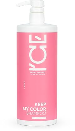 ICE Professional Keep My Color Shampoo 1000 ml – Farbschutz Shampoo für coloriertes Haar, schützt & erhält Farbe mit UV-Filter, sanfter Formel & natürlichen Extrakten – Salonqualität