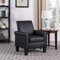 LEUTED Relaxsessel Loungesessel, Ohrensessel Polstersessel Einzelsofa, Sessel Wohnzimmer, Fernsehsessel Kunstleder, Clubsessel Bequeme für Büro, Wohnung, Schlafzimmer (1, Schwarz)