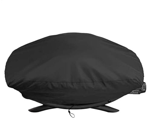 Oxford Housse de barbecue imperméable et résistante à la poussière pour barbecue Weber Q1200 et 1000, rangement de barbecue résistant aux intempéries pour l'extérieur, protection contre les