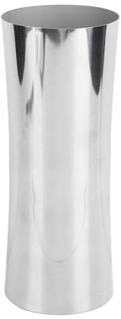 Vasi d'argento Decorazione per la casa, Vaso per composizione floreale a forma di vita Vasi in metallo per fiori Vaso alto da pavimento in acciaio inossidabile 304 Vaso alto argento per la casa