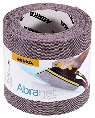 Mirka Abranet net abrasive roll 115 mm x 10 m with Hook & loop/Grit P320 / 1 roll/for sanding wood, filler, varnish, plastic / AE555F0180