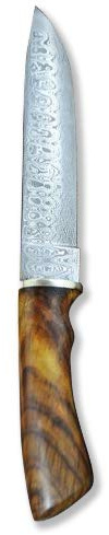 Perkin Damas Main personnalisée de Chasse Couteau avec étui en Cuir
