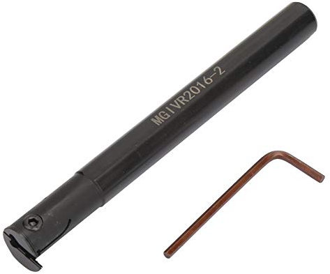 Utensile Filettatura Interna, Utensili Tornitura Interna, MGIVR2016-2 Utensili di Tornitura per Tornio CNC, Barra di Alesatura con Supporto per Scanalatura Filettatura Iinterna da 16 mm con Chiave