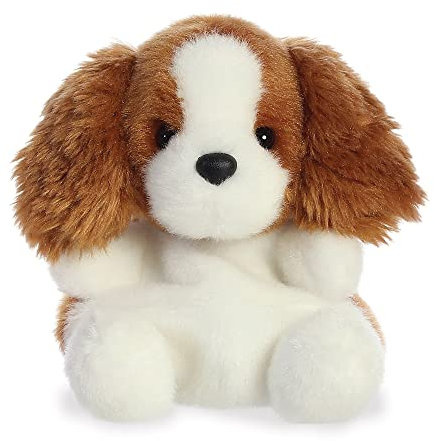 AURORA, 33533, Palm Pals Lady Spaniel Dog, 5In, Soft Toy, Brown & White,Medium