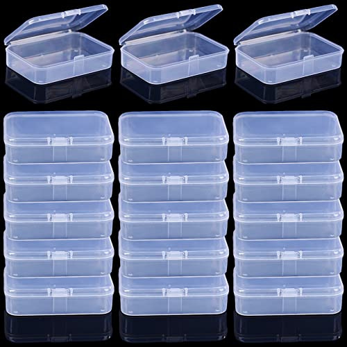 Gansita Clear Plastic Playing Card Boxes Snaps Closed Poker Gaming Playing Card Deck Cases Holder Plastic Storage Box Clear Trading Card Box Card Storage Organizer for Bank Business Card (18Pcs)
