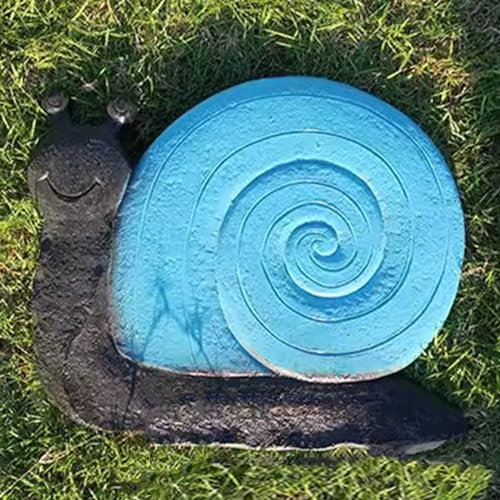 Trittsteine für Garten Schneckengarten-Trittsteine Im Freien Dekorativ, DIY Gehweg-Landschaftsgestaltungs-Dekorstein, Harzgartenweg-Trittsteinyardstraßenbetoniermaschinen, 30 X 25 Cm ( Color : Blue ,