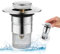 Universal Waschbeckenstöpsel,Pop-Up Abflussstopfen Mit Sieb,Edelstahl Stöpsel Waschbecken Sieb,Abflusssieb,Badewannenstopsel Mit Haarsieb,Für 34-40mm Drain Abfluss Ablaufventil Spülbecken (6cm Tiefe)