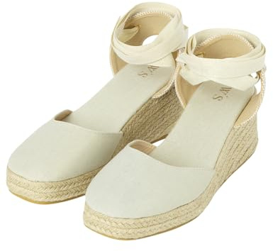 Women'secret Sandalias Esparto Dorado Plataforma