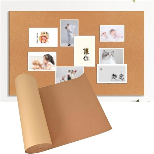 Cork Notice Board, pin board for walls, Self Adhesive Cork Board Roll(1.22x4.92m(6MM))