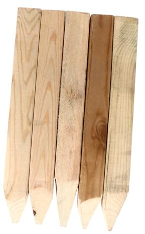 Milisten 5piezas Medición Estacas Límites Estacas De Madera Duraderas para Medir La Construcción y Decorar del Jardín para Jardín y Construcción