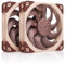 Noctua NF-A12x25 G2 PWM Sx2-PP, Doppellüfter-Set für Push-Pull und Side-by-Side Anwendungen (Braun)