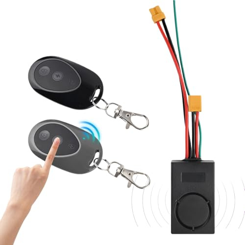 Alarme De Vélo – ABS 10.4x3.8cm | Alarme Antivol Pour Bicyclette | Dispositif De Sécurité Pour Scooter | Appareil De Sécurité Compact Pour Vélos, Trottinettes, Parking Extérieur Et Sûreté Personnelle