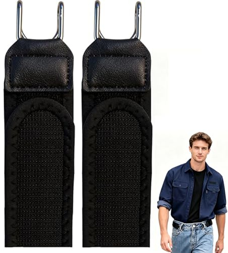 FiveMileBro Cinturón Sin Hebilla, Cinturón con Gancho Metálico, Elástico Invisible Ajustable, Unisex para Hombre y Mujer, Ideal para Jeans, Vestidos, Trabajo, Viajes y Uso Diario