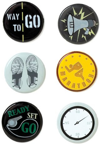 Karen Foster Design Scrapbooking Image Brads, Ready Set Go