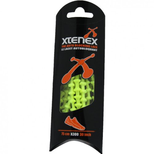 XTENEX - X300 Yellow 30 (PATENTED) Adjustable Eyelet Blocking No Tie Elastic Shoe Laces for an Extreme Lock In Performance Fit