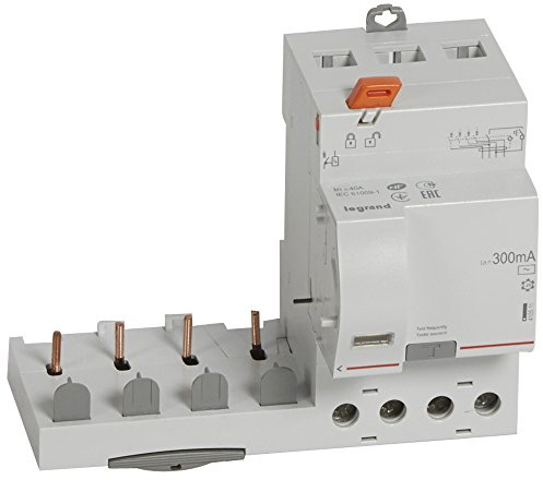 410511 Legrand Bloc différentiel à vis DX³ - 4P 400V~ - 40A - type AC 300mA