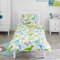 Bloomsbury Mill - Kinderbettwäsche 135x200 - Dinosaurier - Bettwäsche 135x200 Kinder Set für Mädchen und Jungen - Dino Wendebettwäsche und Kissenbezug - Einzelbettwäsche-Set