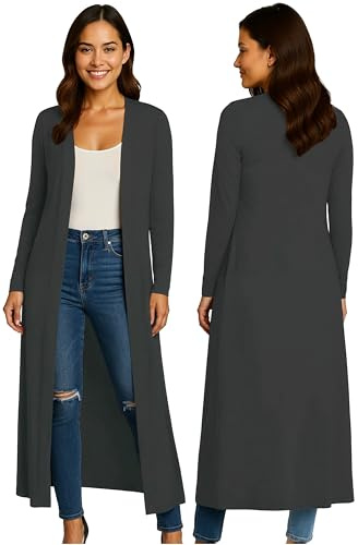 Re Tech UK damer maxi lång längd pojkvän cardigan krage topp lång hel ärm flytande dammjacka kappa blazer