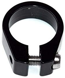 Livecitys 25,4mm/28,6mm/31,8mm Fahrrad Sattelklemme Fahrrad Aluminiumlegierung Einzelnagel Sattelrohr Sattelklemme Sattelstütze Kragen Sattelrohr Clip Schwarz 25,4 mm