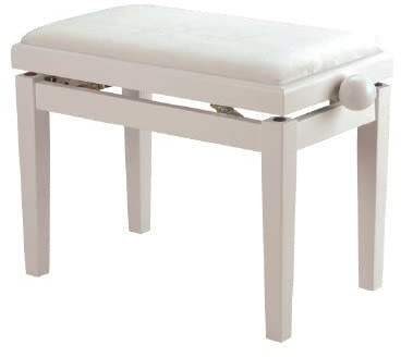 AMADEUS (Accesorios) - BANQUETA REGULABLE PARA PIANO BLANCO MATE PB007 - PB007