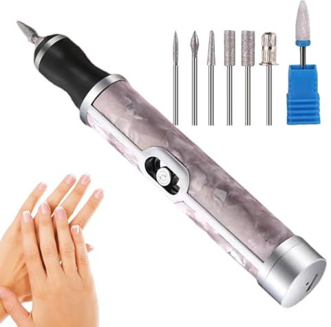 Lima de uñas gruesas para los pies, lima de uñas eléctrica, molinillo de uñas, lima profesional inalámbrica de 4 velocidades, molinillo de uñas eléctrico portátil para quitar uñas gruesas