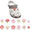 12 Stück Schuhanstecker, Schuh Charms, Sakura Zubehör, Charm für Kinder, Shoe Charm, Clog-Dekor für Mädchen Frauen Kinder