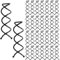 Qianyu 30 Stück Spiral Haarnadeln Schwarze Haarschrauben Twister Legierung Twist Bobby Pins Korkenzieher Dutt-Spin-Pins Kratzfest Runde Klammer Premium Haar-Accessoires für Frauen Mädchen DIY