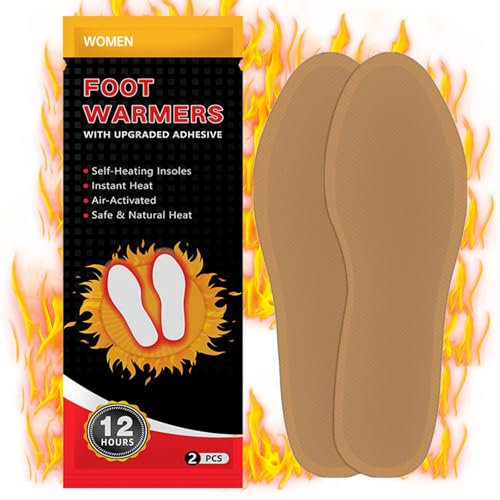 Wärmesohlen für Schuhe, 10 Paare Wärmepads für 8 Stunden Wärme, Fußwärmer Einlegesohle, Fußwärmer Pads, Sohlenwärmer für Schuhe, Fusssohlenwärmer Sofort Einsatzbereit(Größe:40-43)