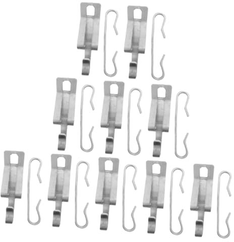 LOORGVEL Clips pour Câbles Chauffants en Aluminium Léger, 20 Pièces, Fixation Facile pour Gouttières Extérieures et Câbles de Chauffage