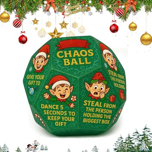 Gioco Di Dadi Scambio Regali Divertente, Dadi Di Scambio Di Babbo Natale, 12 lati S-cambio di D-adi di N-atale, Gioco Di Swap Di Babbo Natal-e, Per Compleanno Inverno Famiglia Serata Calza Natalizia