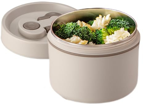 Contenitore Termico Per Alimenti Da Porta Pranzo Termico In Acciaio Inossidabile, Scatola Termica Per Alimenti Da 650ml Con Coperchio Ideale Per Portare Pranzo Al Lavoro, A Scuola O In Ufficio