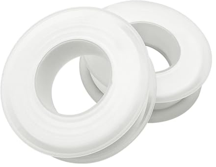 Astrumdex 2 Rullar PTFE Gängtejp, Vit VVS-tejp för Rör Duschhuvuden och Avlopp 15mm X 15m