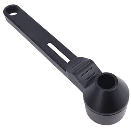 Denash Café Mediendo la Capacidad de 2 Cucharadas de 2 Cucharadas, Embudo de Saco de café Autocomfate con Raspador, sin Desorden para Vainas Reutilizables, Ideal para Proteínas en
