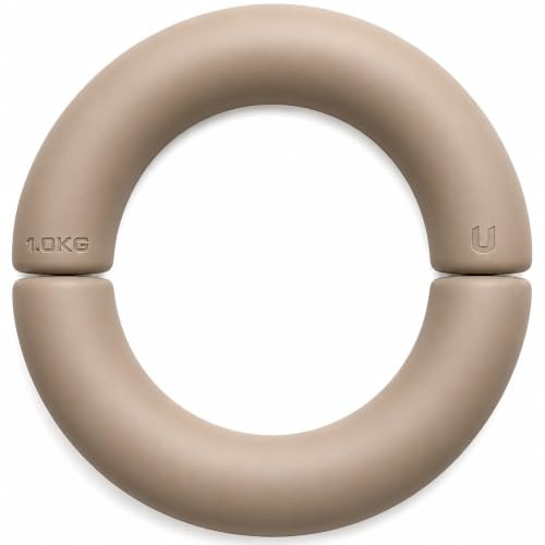 unycos - Par de Mancuernas Semicirculares y de Barra con Silicona, 1 a 2 kg | Núcleo Metálico, Agarre Cómodo, Diferentes Pesos para Adaptar la Rutina, para Fitness, Yoga, Pilates y Aeróbicos