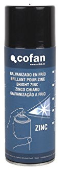 Cofan Galvanizado en frío | Envase 400 ml | Esmalte Spray Zinc | Color Plata | Protege el Metal