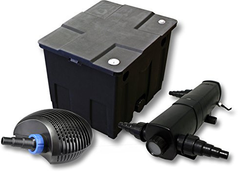 SunSun filtros para 12.000l Estanque con 24W Clarificador y CTF Eco Bomba con 20W