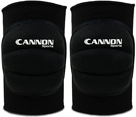 Cannon Sports Pro Volleyball Knee Pads – Thick Padded Sponge for Extra Support – Breathable Anti-slip Collision Avoidance Pro Knee Pads – Volleyball, Basketball, Wrestling, Working & More (Black, Large)