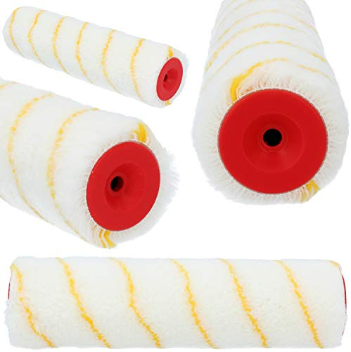 PAINTO Wandfarbe Farbroller 18 cm Polyacryl | Farbwalze für Lacke & Latexfarbe Malerroller Maler Werkzeug Lackrollen Zubehör Walze Streichen Malerbedarf